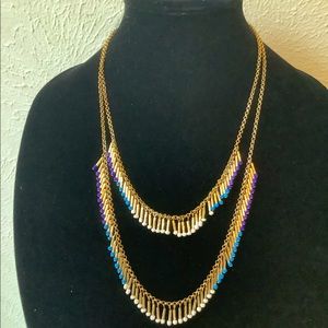 pretty fringed necklace